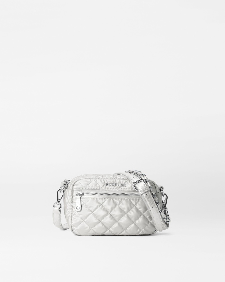 Women MZ Wallace | Mini Crosby Oyster Metallic