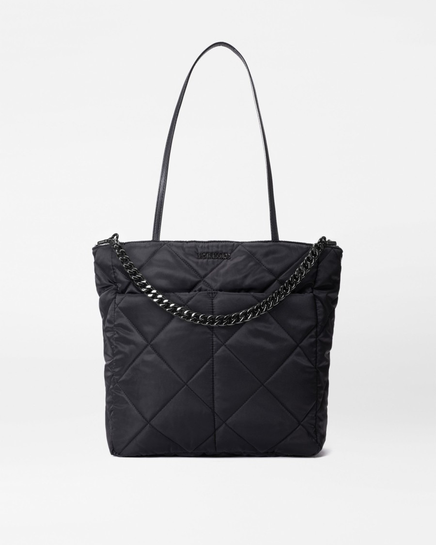 Women MZ Wallace | Quilted Madison Quatro Tote Black Rec