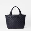 Women MZ Wallace | Small Metro Tote Deluxe Black Rec