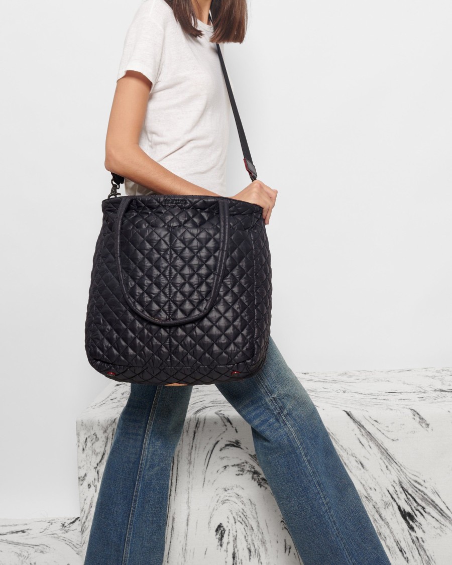 Women MZ Wallace | Large Metro Quatro Tote Black Rec