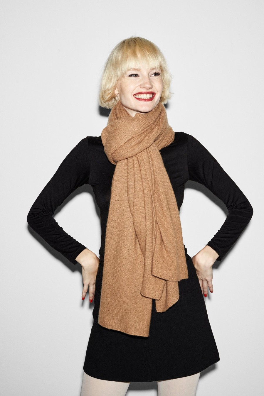 Women MZ Wallace | Cashmere Travel Wrap Camel