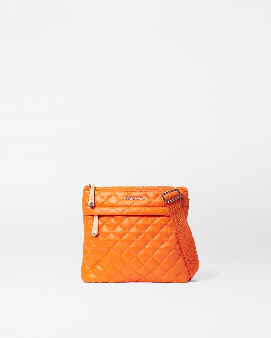 Women MZ Wallace | Metro Flat Crossbody Tangerine Rec