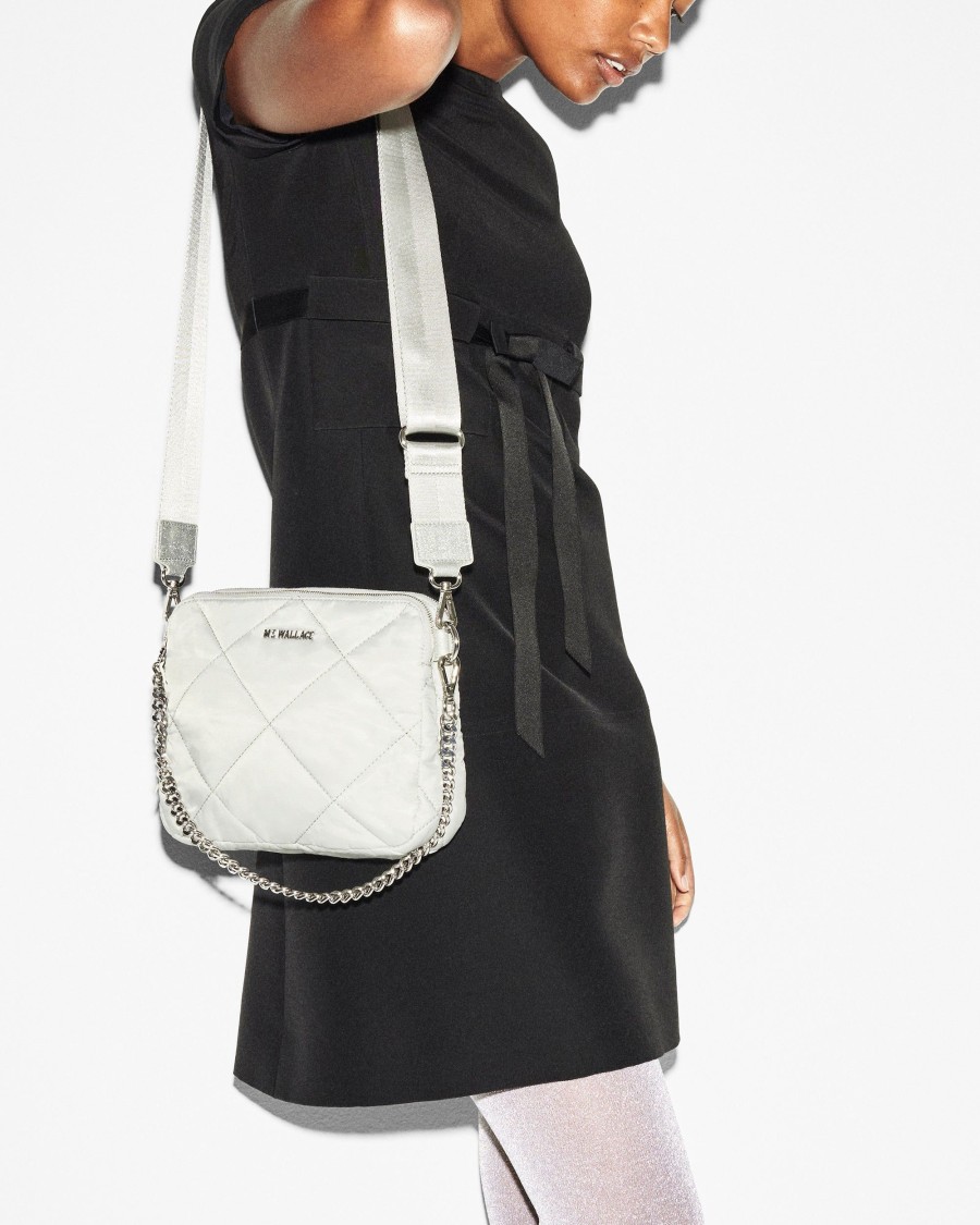 Women MZ Wallace | Quilted Madison Crossbody Frost