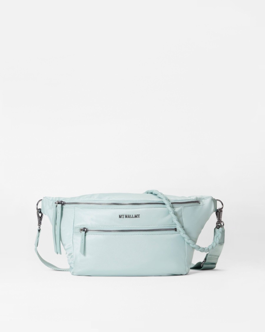 Women MZ Wallace | Bowery Sling Silver Blue Rec