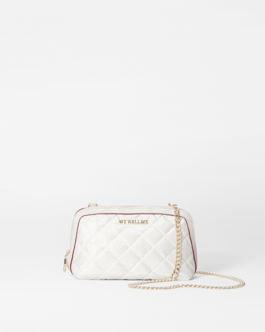 Women MZ Wallace | Small Emily Crossbody Pearl Metallic