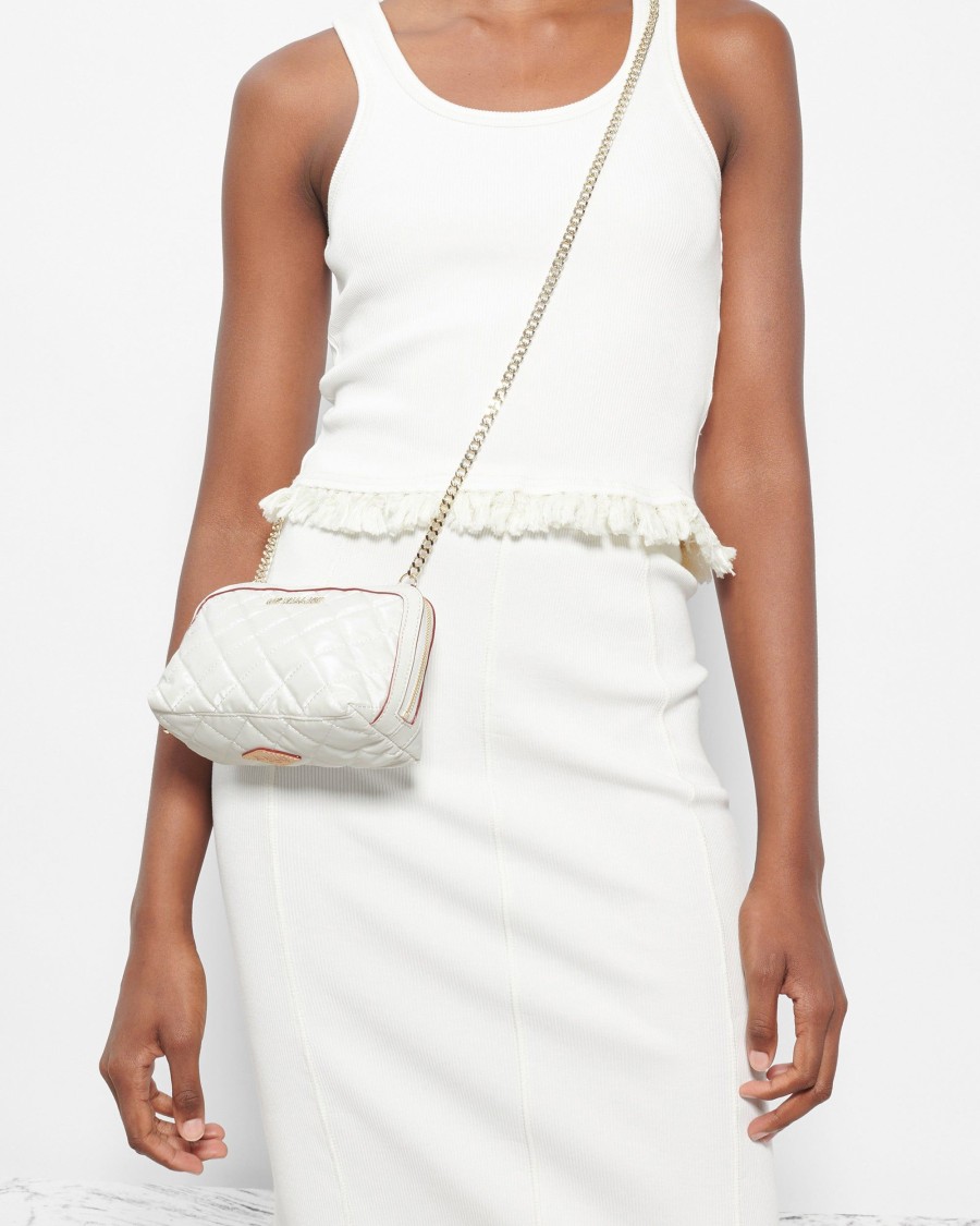 Women MZ Wallace | Small Emily Crossbody Pearl Metallic