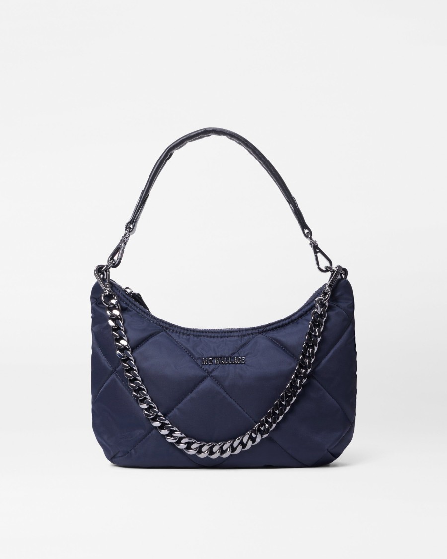 Women MZ Wallace | Quilted Small Madison Shoulder Bag Dawn Rec