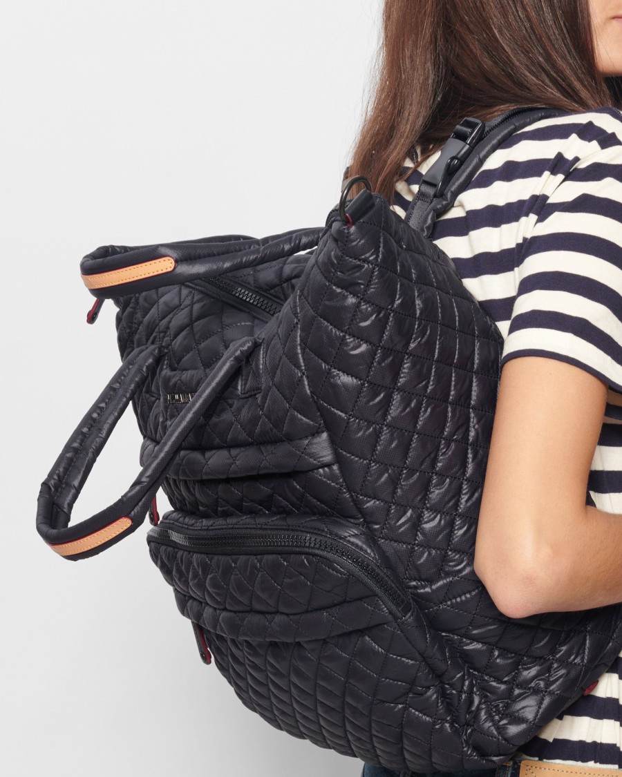 Women MZ Wallace | Metro Utility Backpack Black Rec