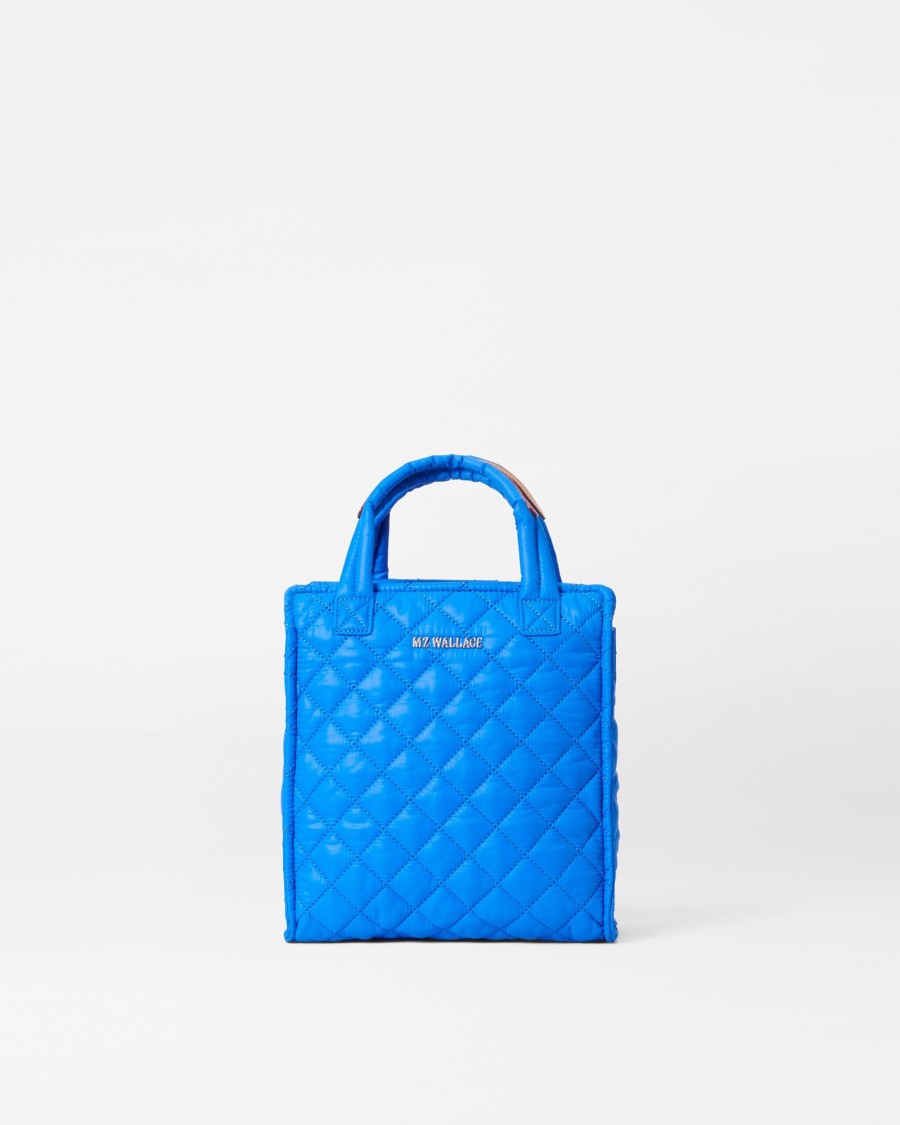 Women MZ Wallace | Mini Box Tote True Blue