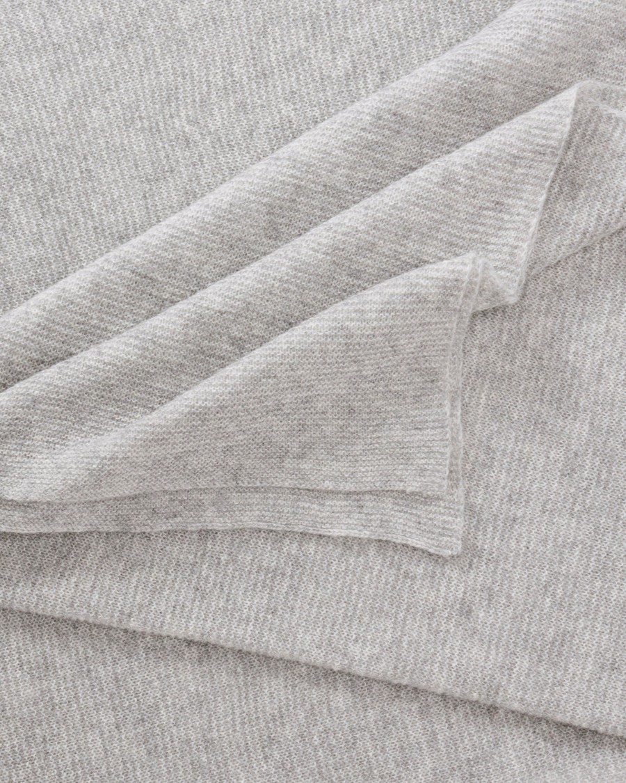 Women MZ Wallace | Light Grey Cashmere Travel Wrap Light Heather Grey