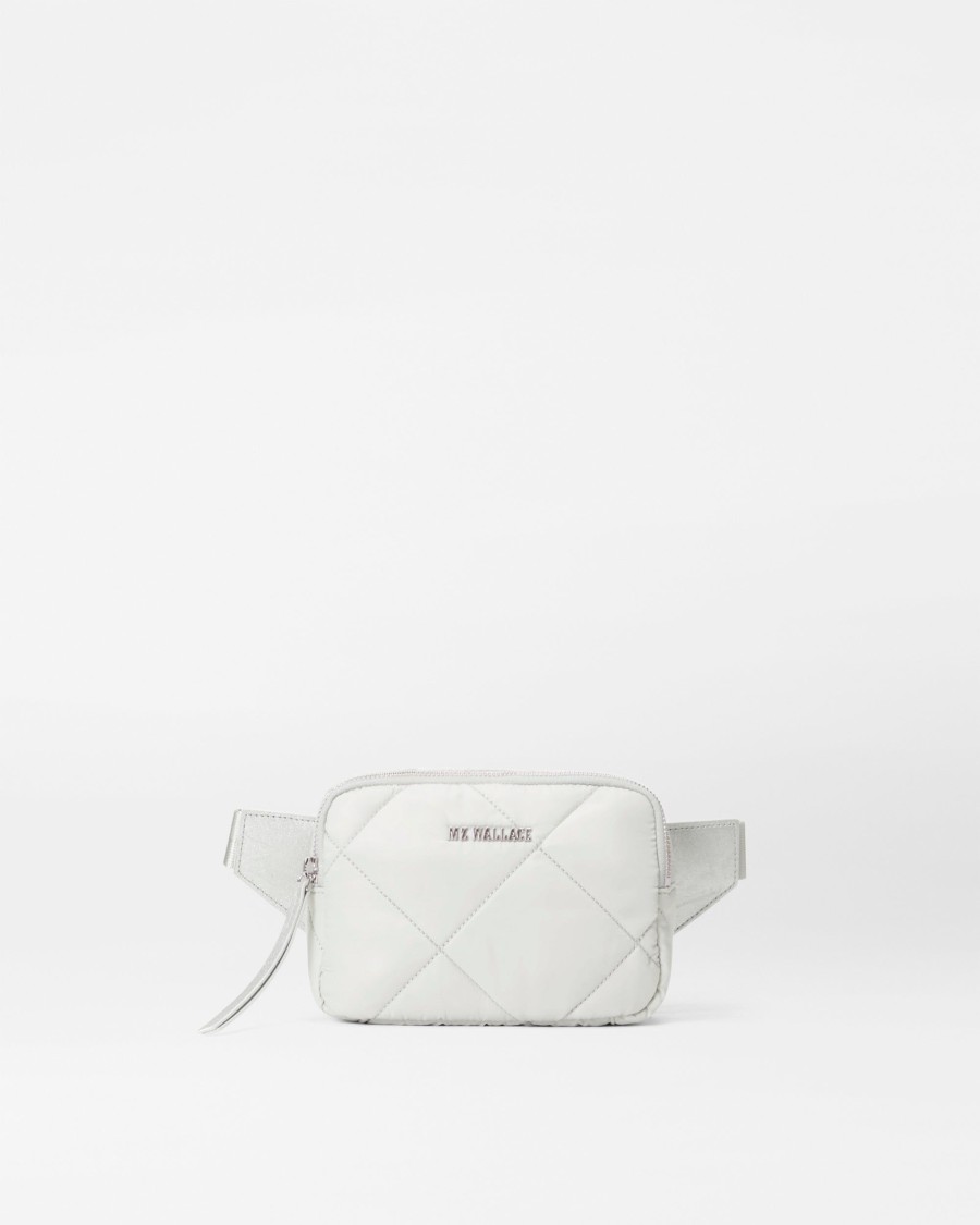 Women MZ Wallace | Quilted Madison Belt Bag Frost