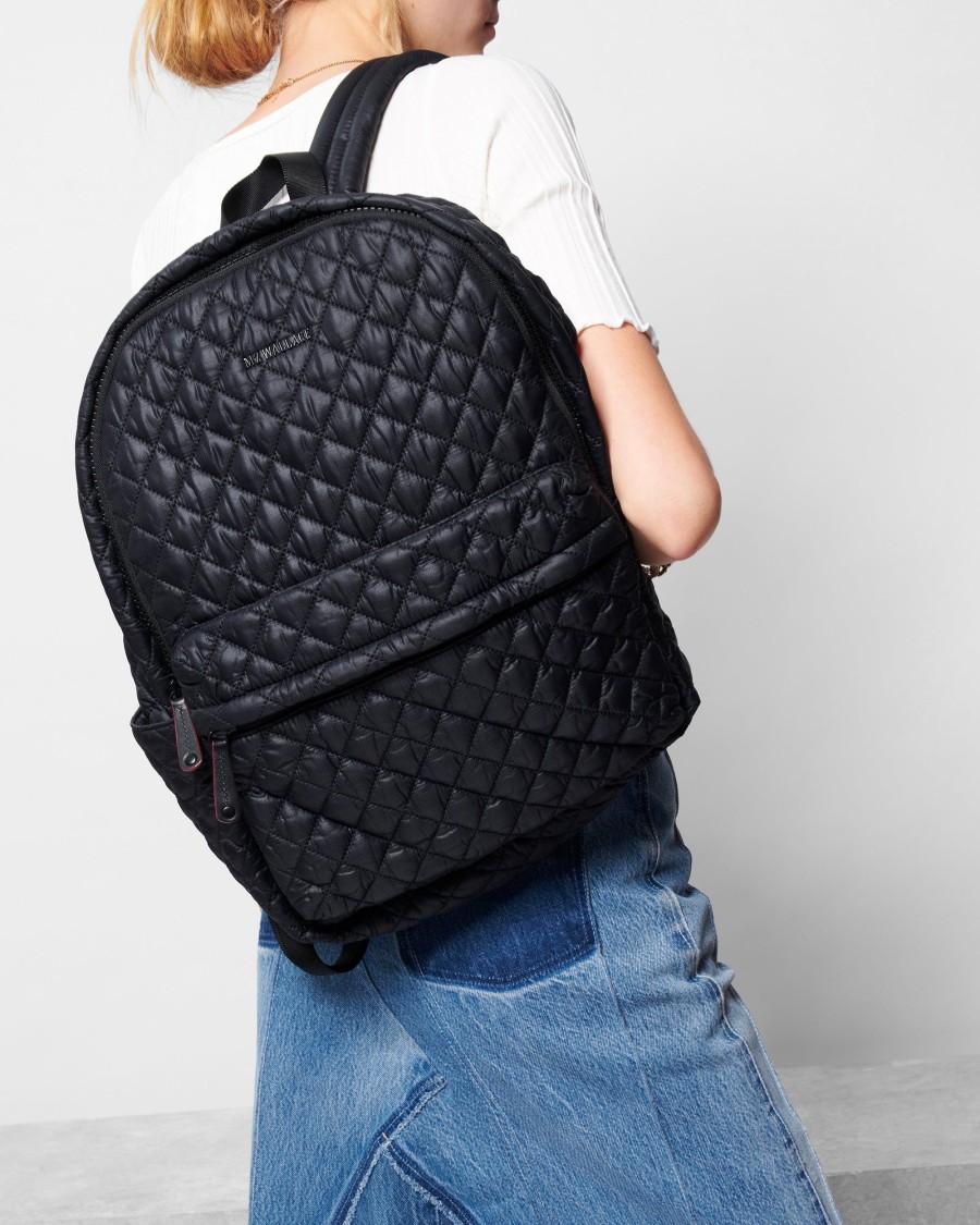 Women MZ Wallace | Metro Backpack Deluxe Black Rec