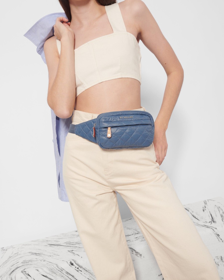 Women MZ Wallace | Metro Belt Bag Denim Rec