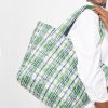 Women MZ Wallace | Medium Metro Tote Deluxe Plaid