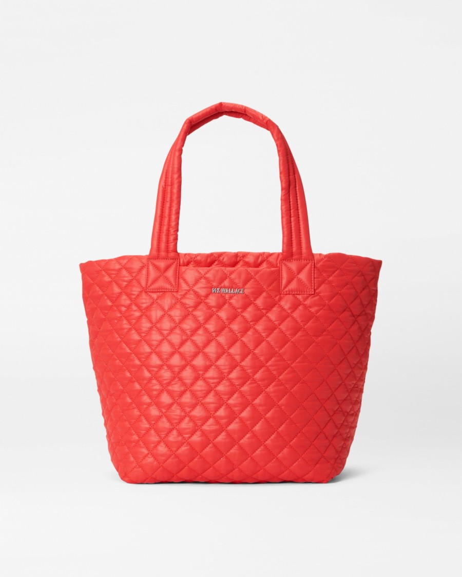 Women MZ Wallace | Medium Metro Tote Deluxe Cherry Rec