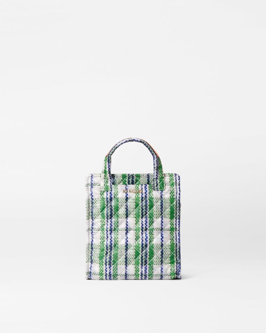 Women MZ Wallace | Mini Box Tote Plaid