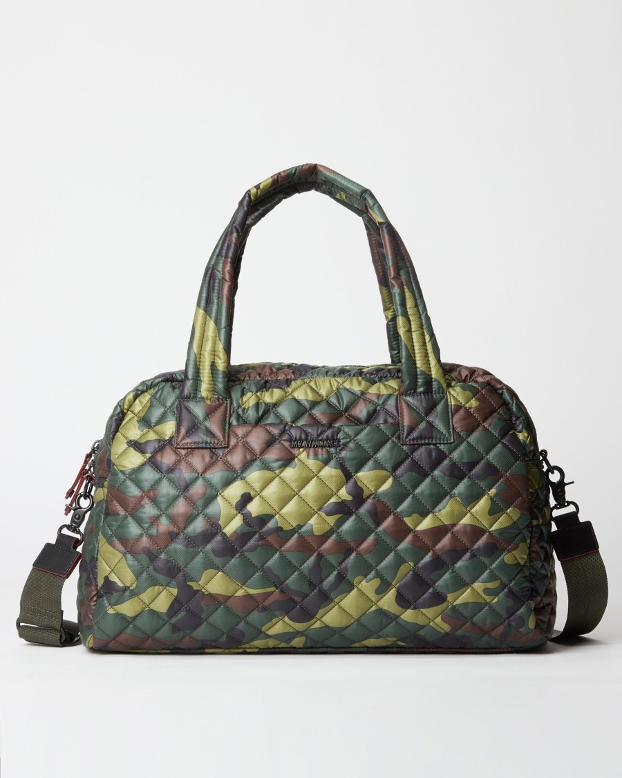 Women MZ Wallace | Travel Jimmy Green Camo With Matte Black Hardware