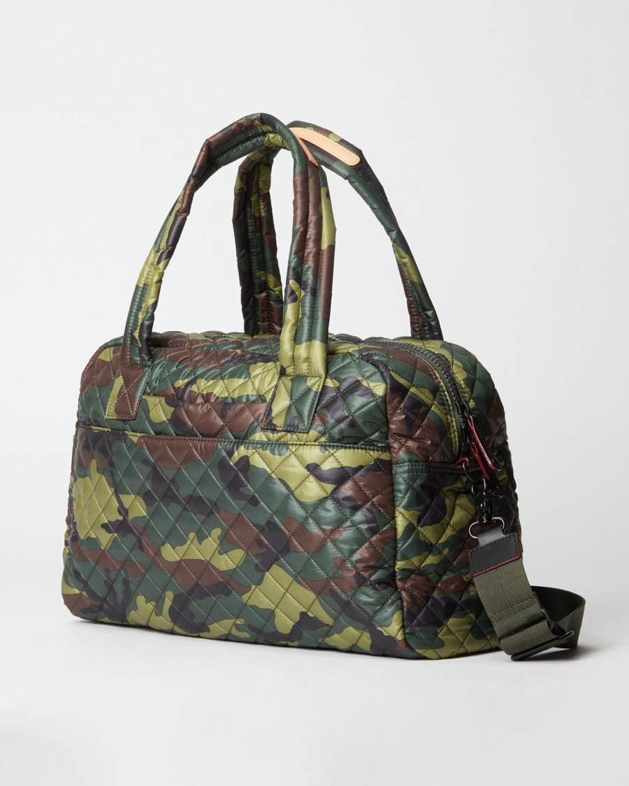 Women MZ Wallace | Travel Jimmy Green Camo With Matte Black Hardware