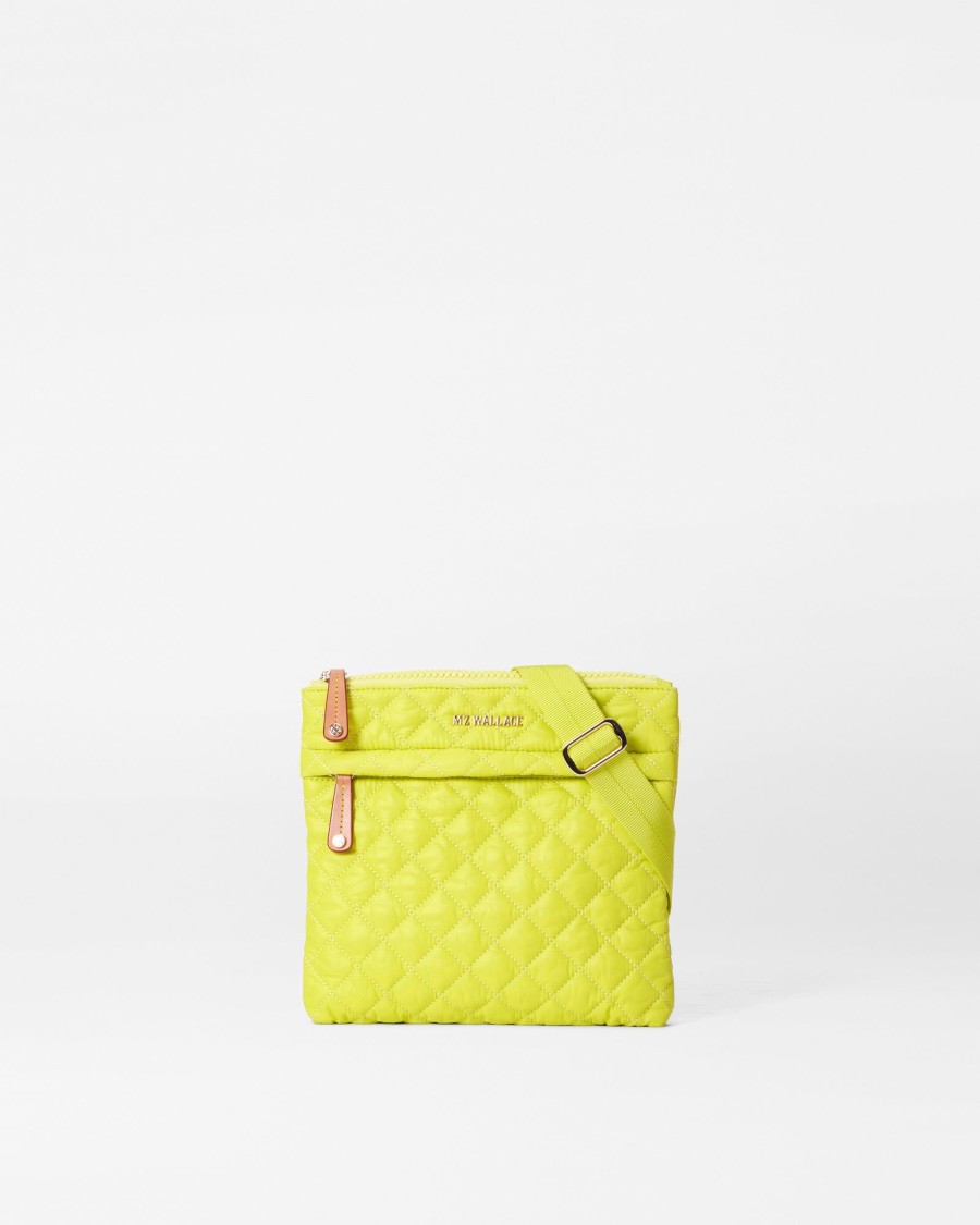 Women MZ Wallace | Metro Flat Crossbody Acid Yellow Rec