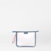 Women MZ Wallace | Clear Small Metro Clutch Clear/Denim