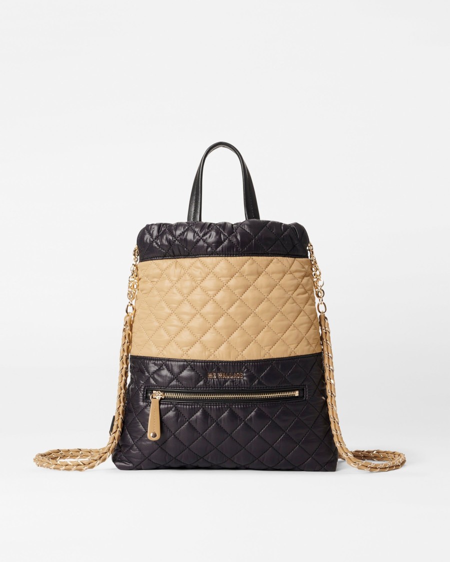 Women MZ Wallace | Crosby Audrey Backpack Camel & Black