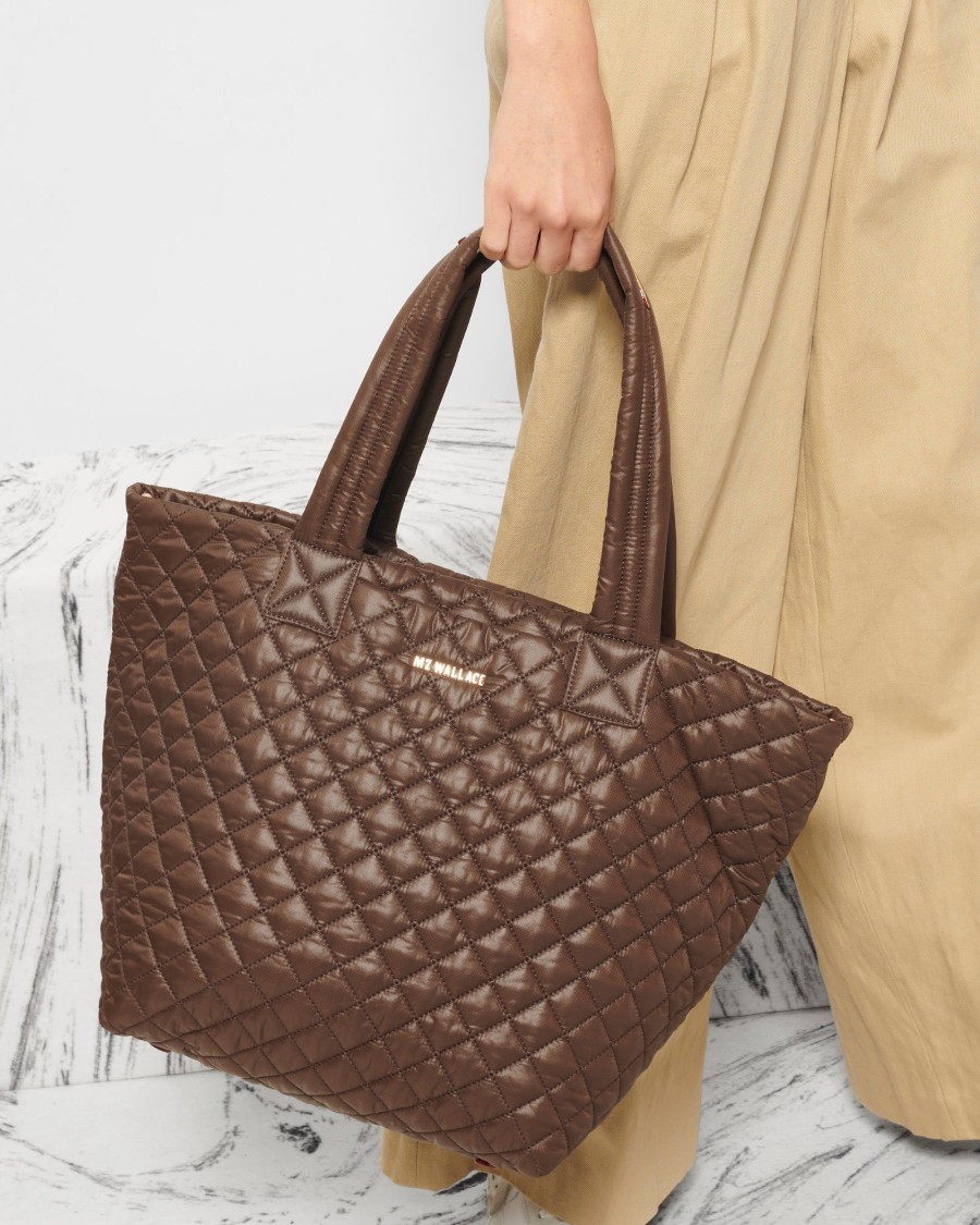 Women MZ Wallace | Medium Metro Tote Deluxe Walnut