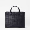 Women MZ Wallace | Medium Woven Box Tote Black