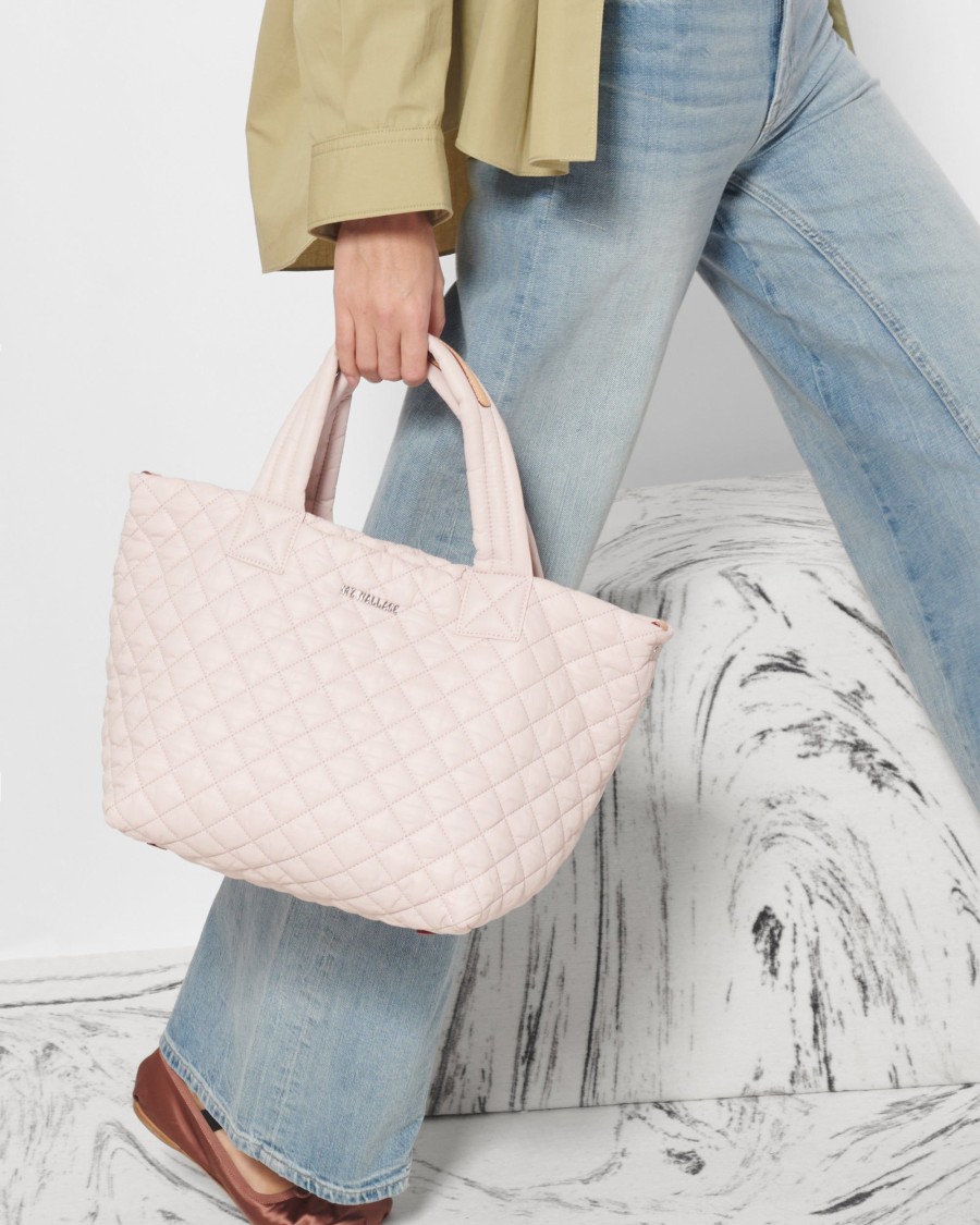 Women MZ Wallace | Small Metro Tote Deluxe Rose Rec