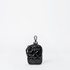 Women MZ Wallace | Large Metro Link Pouch Black Lacquer