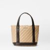 Women MZ Wallace | Small Empire Tote Black/Camel Leather