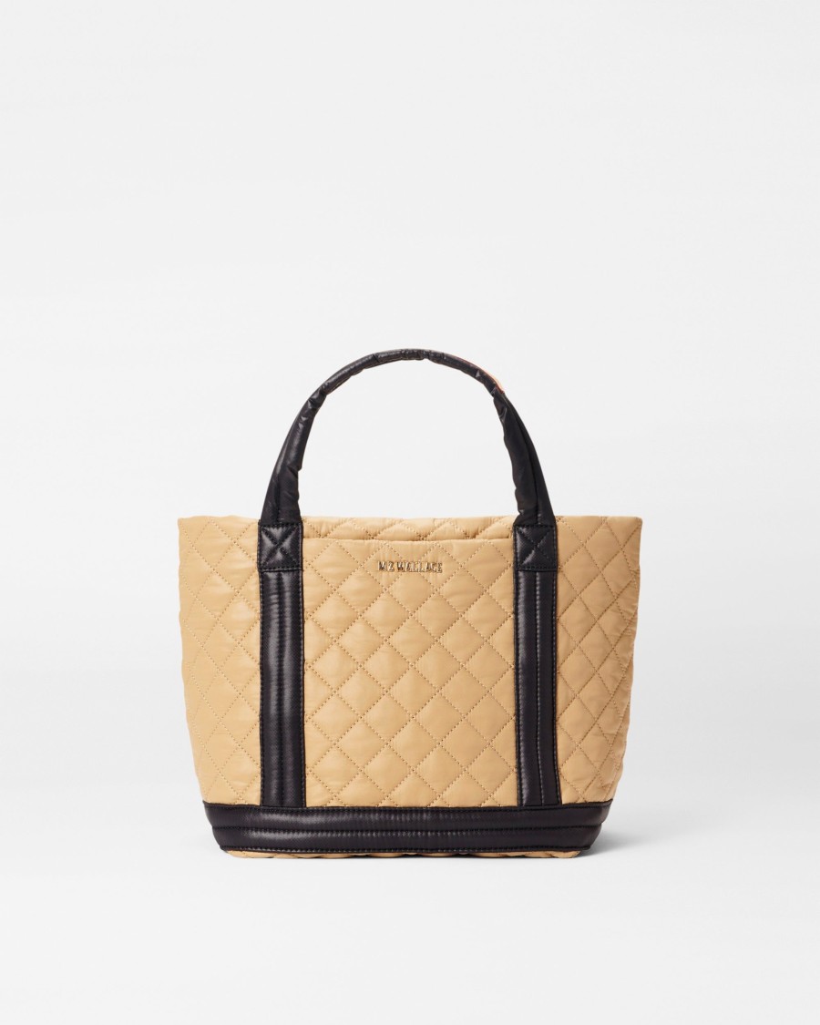 Women MZ Wallace | Small Empire Tote Camel & Black