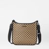 Women MZ Wallace | Woven Box Crossbody Camel & Black