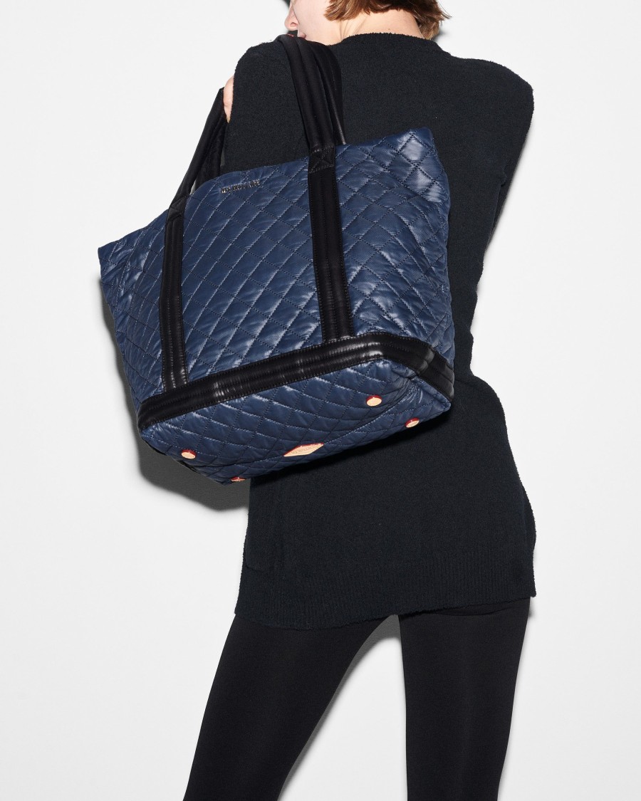 Women MZ Wallace | Medium Empire Tote Navy & Black