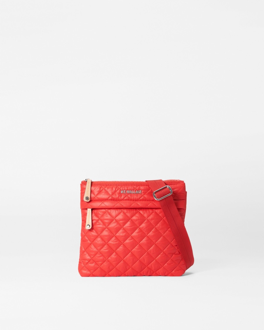 Women MZ Wallace | Metro Flat Crossbody Cherry Rec