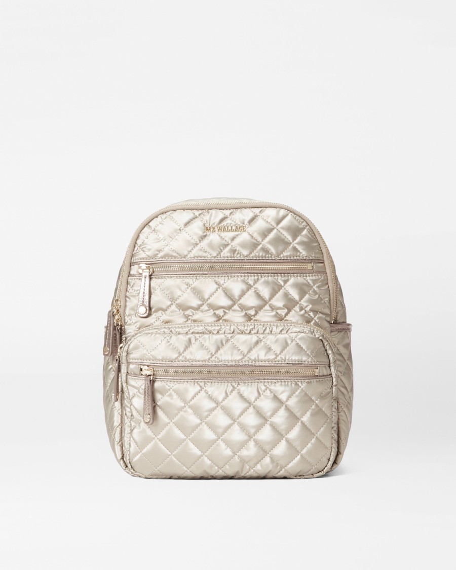 Women MZ Wallace | Small Crosby Backpack Quartz Pearl