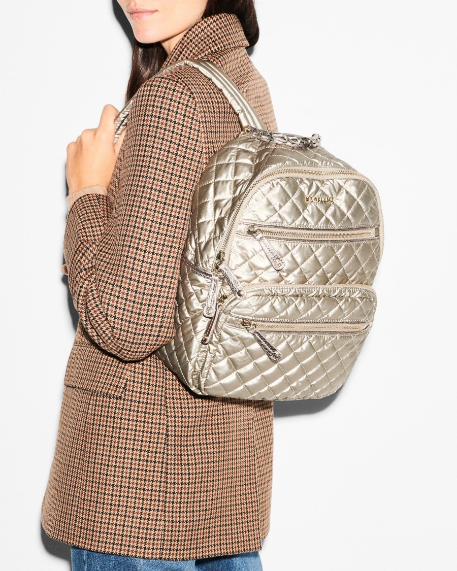 Women MZ Wallace | Small Crosby Backpack Quartz Pearl