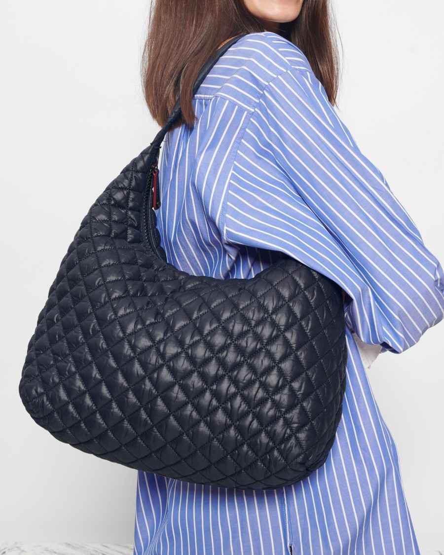 Women MZ Wallace | Large Metro Shoulder Black