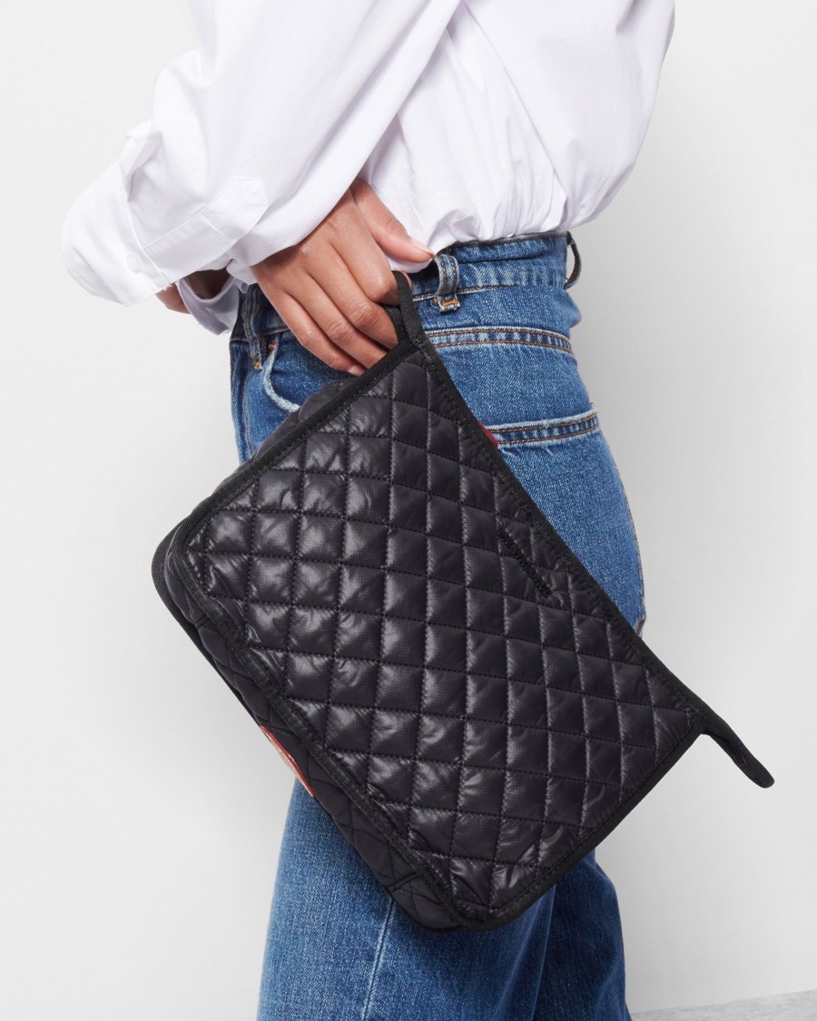 Women MZ Wallace | Metro Clutch Black Rec