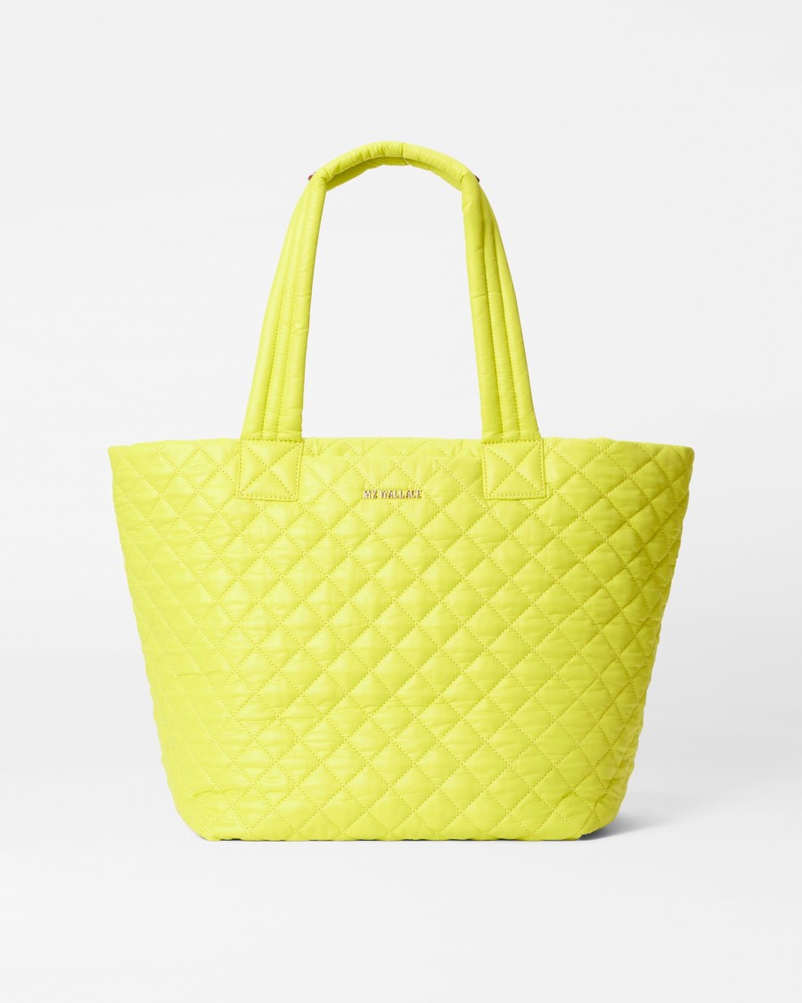 Women MZ Wallace | Medium Metro Tote Deluxe Acid Yellow Rec