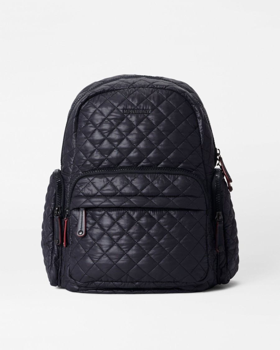 Women MZ Wallace | Pocket Metro Backpack Black Rec