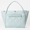 Women MZ Wallace | Quilted Large Madison Shopper Silver Blue Rec