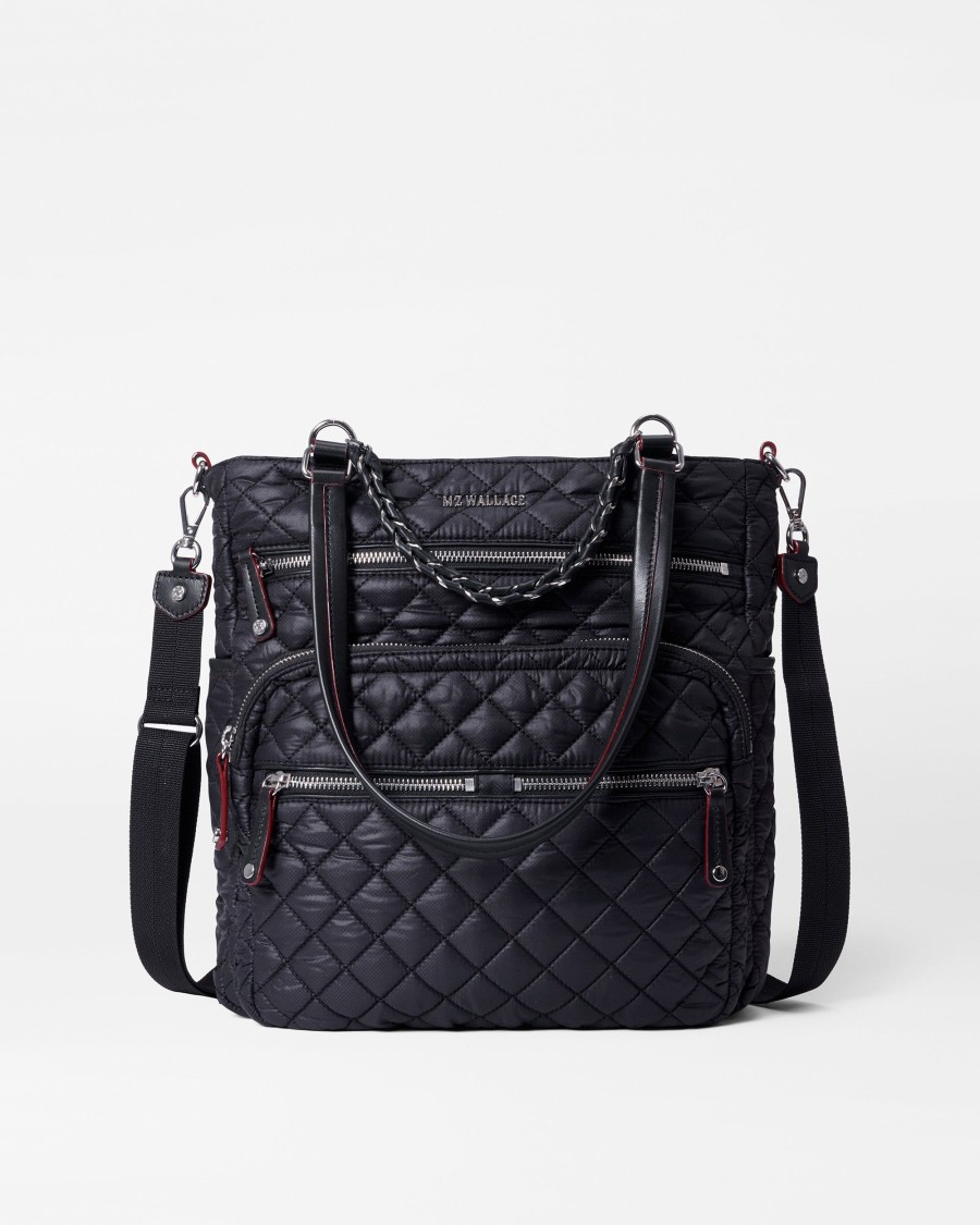 Women MZ Wallace | Crosby Magazine Tote Black Rec