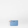 Women MZ Wallace | Flat Metro Key Pouch Cornflower Blue