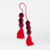 Women MZ Wallace | Pompom Tassel Cherry/Denim