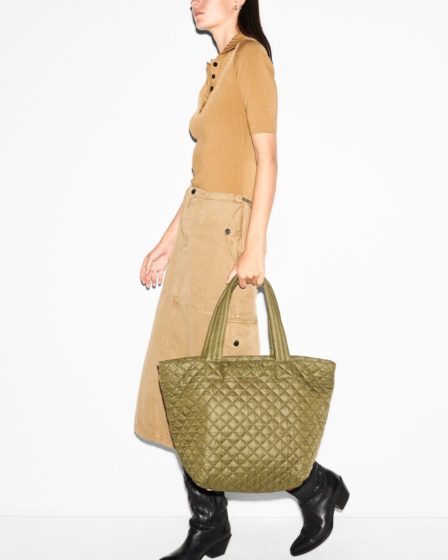 Women MZ Wallace | Medium Metro Tote Deluxe Moss