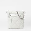 Women MZ Wallace | Quilted Flat Madison Crossbody Frost