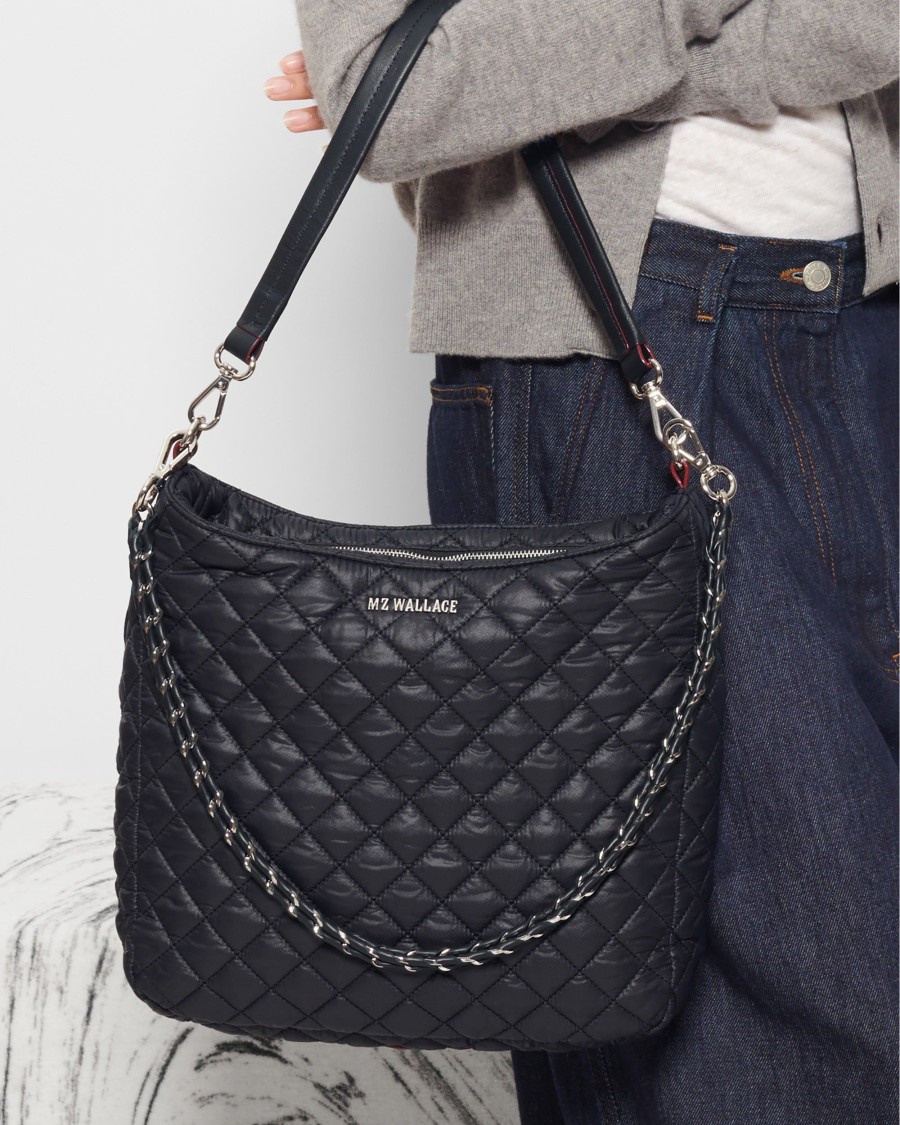 Women MZ Wallace | Crosby Hobo Black Rec