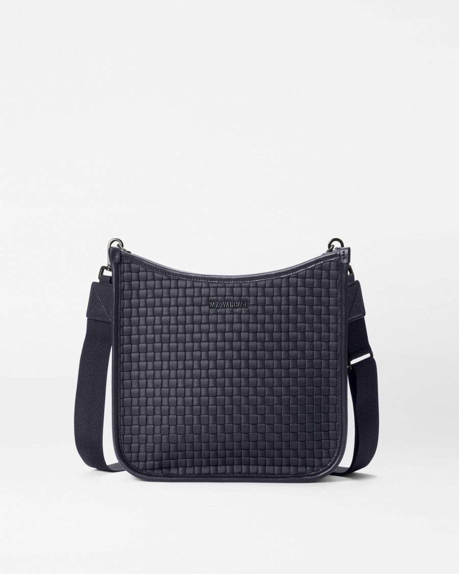 Women MZ Wallace | Woven Box Crossbody Black