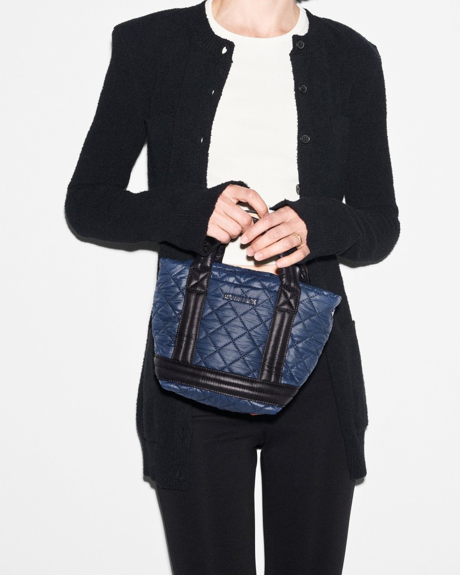 Women MZ Wallace | Mini Empire Tote Navy & Black