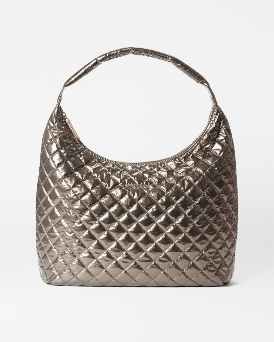 Women MZ Wallace | Large Metro Shoulder Moondust Metallic Lacquer